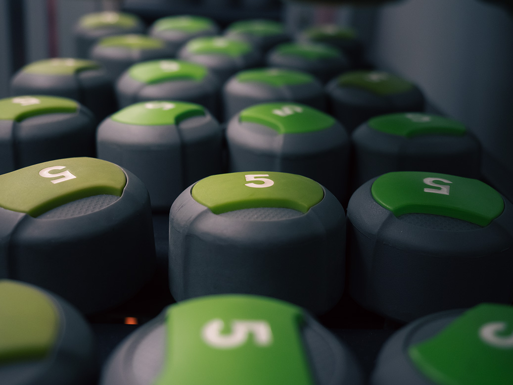 5 pound free weights at MAC